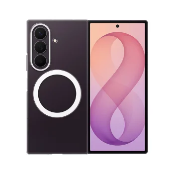 Samsung Clear Magnet dėklas Galaxy Z Fold 8 Ultra + 2 plėvelės, skaidrus