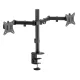 Maclean MC-754N stalinis laikiklis 2 monitoriams, 17-32\", VESA, juodas