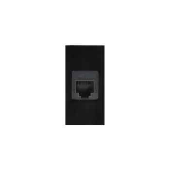 LAN lizdo modulis Maclean MCE725B, Cat 6, viengubas, juodas