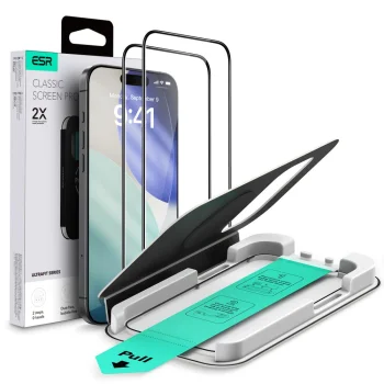 Apsauginis stiklas ESR UltraFit, skirtas Apple iPhone 17 Pro Max, 2 vnt.