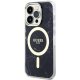 Guess Marble MagSafe dėklas iPhone 14 Pro telefonui, juodas