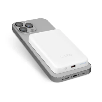 SBS išorinė baterija su MagSafe palaikymu, 5000 mAh, balta