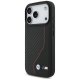 BMW M Carbon Line & Logo MagSafe dėklas skirtas iPhone 17 Pro, raudonas