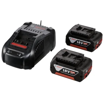 Bosch GAL 1880 CV įkroviklis ir 2x GBA 18V 5,0 Ah akumuliatoriai