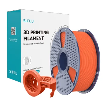 3D spausdintuvo plastikas Sunlu High-Speed Matte PETG, oranžinis