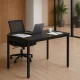 Modernhome NORD-MRBC-BC stalas 120x60 cm, juodas marmuras