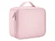 Travel Makeup Organizer Case with Adjustable Dividers, Pink