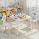 Ecotoys 6163 vaikiškų baldų komplektas: stalas ir 2 koalos kėdutės