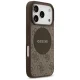 Guess iPhone 17 Pro dėklas 4G Circle Classic Logo MagSafe, rudas