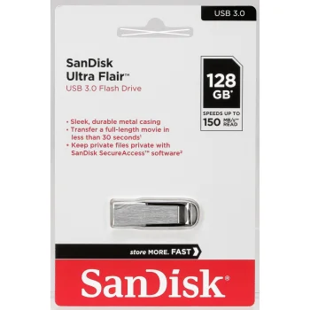 USB atmintinė SanDisk Ultra Flair 128 GB USB 3.0 (SDCZ73-128G-G46)
