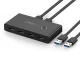 Ugreen US216 USB 3.2 Gen 1 perjungiklis 2 kompiuteriams, 4 prievadai, juodas