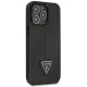 Guess Saffiano Triangle Logo Case for iPhone 14 Pro Max - Black