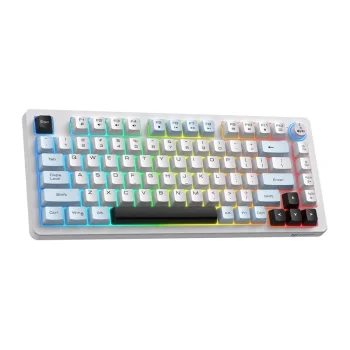 Belaidė žaidimų klaviatūra ONIKUMA MT501, 75%, RGB, balta