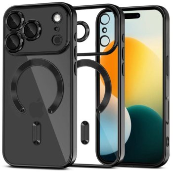Tech-Protect iPhone 17 Pro Case MagFlex MagSafe, Clear Black