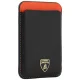 Lamborghini Urus D8 Genuine Leather MagSafe Wallet - Black & Red