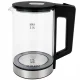 Stiklinis elektrinis virdulys 1500W, 2L, juodas