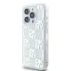 DKNY dėklas iPhone 15 Pro telefonui Liquid Glitter Multilogo, rožinis