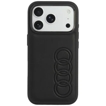 Dėklas Audi TT Synthetic Leather iPhone 18 Pro / 17 Pro su MagSafe, juodas