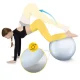 Exercise Ball 65cm 4FIZJO for Yoga, Stability & Physical Therapy, Anti-Burst, Grey