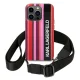 Karl Lagerfeld Color Stripes Strap Case for iPhone 14 Pro Max - Pink