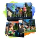 Neo-Sport sodo batutas 183 cm (6ft) su išoriniu tinklu ir kopėčiomis