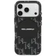 Karl Lagerfeld Monogram MagSafe dėklas iPhone 17 Pro Max, juodas