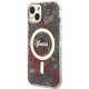 Guess dėklas iPhone 14 Plus telefonui Flower MagSafe, žalias