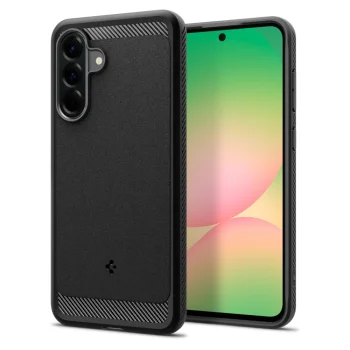 Spigen Rugged Armor dėklas skirtas Samsung Galaxy A56 5G, Juodas