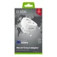 SBS Universalus kelionių adapteris Schuko / ES, baltas
