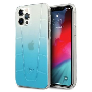 Mercedes Transparent Line mėlynas dėklas iPhone 12 / 12 Pro