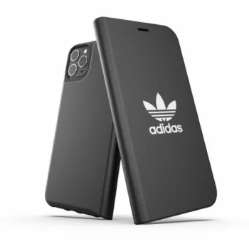 Atverčiamasis dėklas Adidas OR Booklet Case Basic telefonui iPhone 11 Pro Max, juodas ir baltas