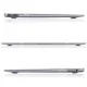 Tech-Protect SmartShell dėklas MacBook Air 13\" M2 / M3 (2022-2024), matinė juoda