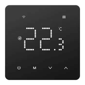 Tuya programuojamas dujinio katilo termostatas su Wi-Fi, 3A, 230V, juodas