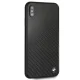 BMW Signature Carbon dėklas iPhone XS Max telefonui, juodas