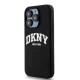 DKNY Liquid Silicone dėklas, skirtas iPhone 14 Pro, su MagSafe, juodas