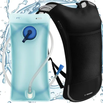 Trizand 25479 Sports Backpack with 2L Hydration Bladder, Black