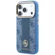 Guess 4G Stripe Round and Classic Logos MagSafe dėklas iPhone 17 Pro / 18 Pro, mėlynas