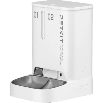Išmanioji šėrykla PetKit Yumshare Dual Hopper 5L su kamera, balta