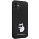 Karl Lagerfeld dėklas iPhone 11 / Xr telefonui Silicone Choupette, juodas