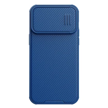 Dėklas iPhone 14 Pro Max Nillkin CamShield S su kameros apsauga, mėlynas
