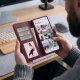 Tech-Protect Wallet atverčiamasis dėklas Xiaomi Redmi Note 17 Pro Max 5G, bordo