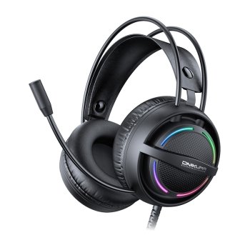 Laidinės žaidimų ausinės Onikuma X88 su RGB ir mikrofonu, juodos