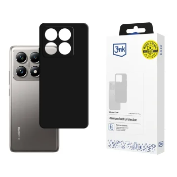 3Mk silikoninis dėklas Xiaomi 14T Pro, juodas