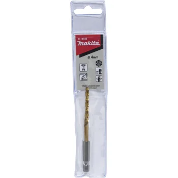 Metalo grąžtas Makita HSS-TiN 4.0 x 95 mm su 1/4" šešiakampe gyva D-14940