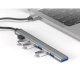 USB hub with 7 ports: 1x USB 3.2 Gen.1 + 6x USB 2.0, Izoxis 24374, grey