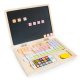 ECOTOYS Wooden Educational Laptop with Magnetic Chalkboard
