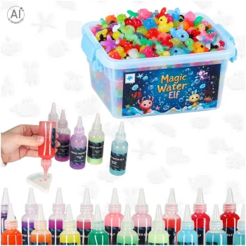 Creative Water Gel Figurine Making Kit with 20 Gels and 24 Moulds