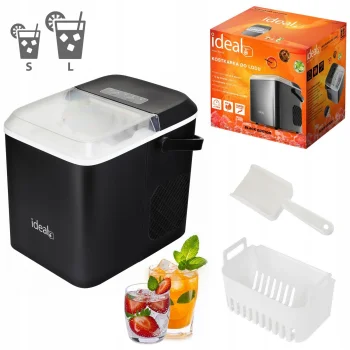 Ideal 132493 namų ledo generatorius 12 kg/parą 100W, sidabrinis