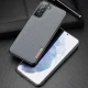 Dux Ducis Fino dėklas telefonui Samsung Galaxy S22+ su nailonu, mėlynas