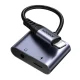 Garso adapteris 2-in-1 Joyroom SY-L01 Lightning į 3.5 mm + Lightning, juodas
